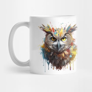 Owl Splash Art: Enchanting Fantasy Illustration #2 Mug